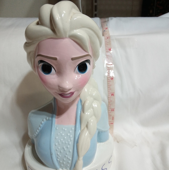 DISNEY Frozen Movie Elsa Princess "Fearless" Coin Bank. 8" Tall. - Picture 6 of 6